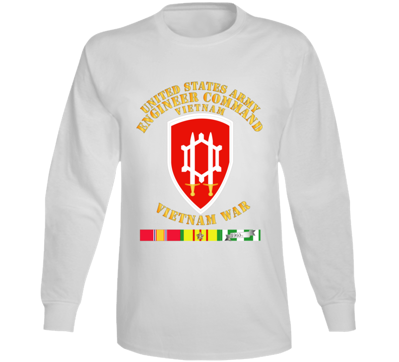 Army - Us Army Eng Cmd Vietnam - Vietnam War  W Svc Long Sleeve