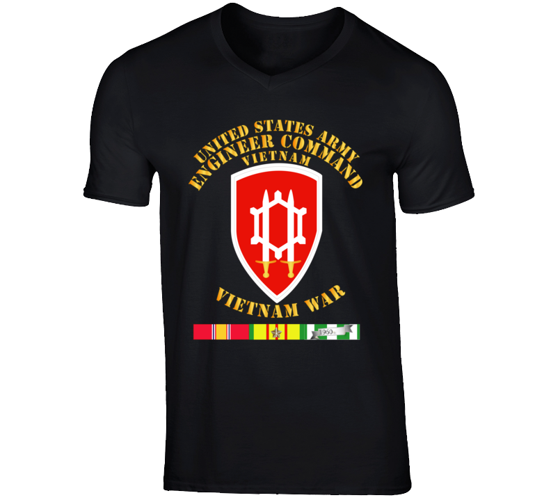 Army - Us Army Eng Cmd Vietnam - Vietnam War  W Svc V-neck