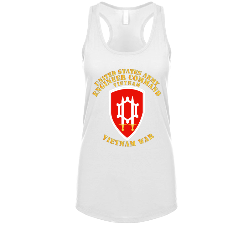 Army - Us Army Eng Cmd Vietnam - Vietnam War Ladies Tanktop