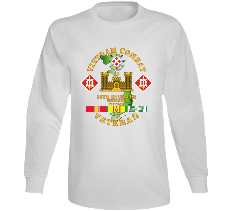 Army - Vietnam Combat Engineer - 18th Engineer Bde W Svc Long Sleeve