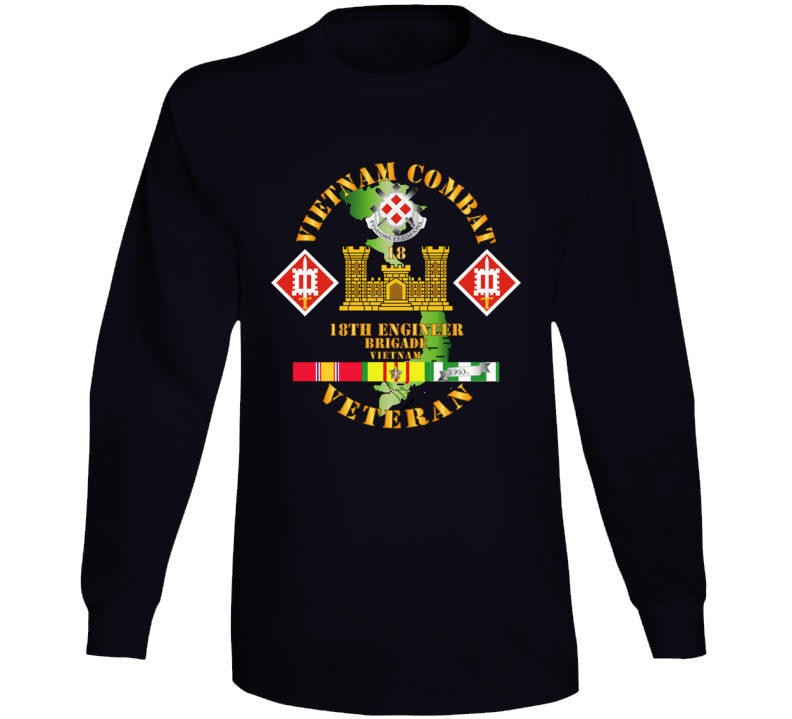 Army - Vietnam Combat Engineer - 18th Engineer Bde W Svc Long Sleeve