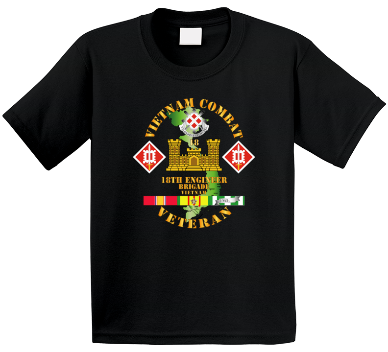 Army - Vietnam Combat Engineer - 18th Engineer Bde W Svc Kids