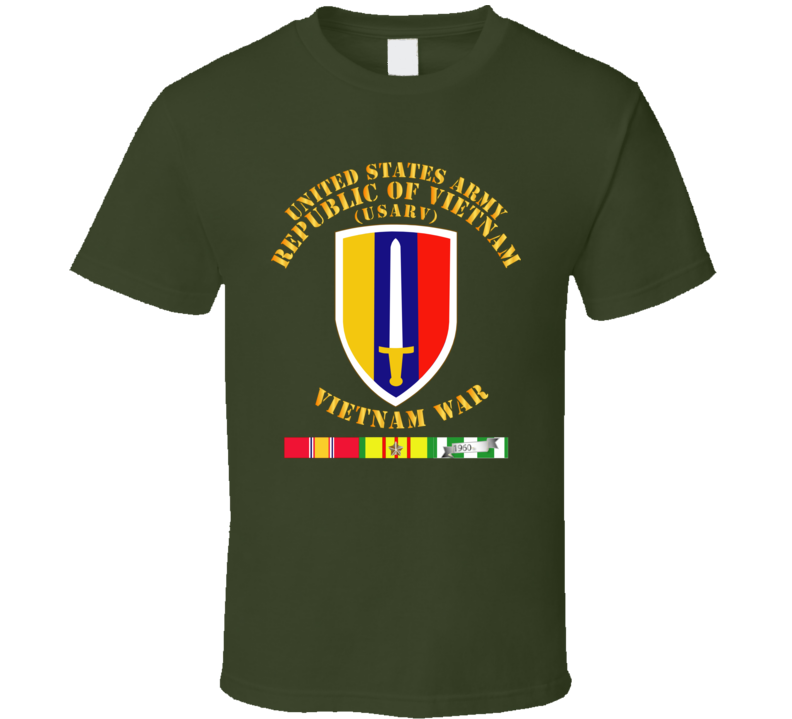 Army - Us Army Vietnam - Usarv - Vietnam War W Svc T Shirt