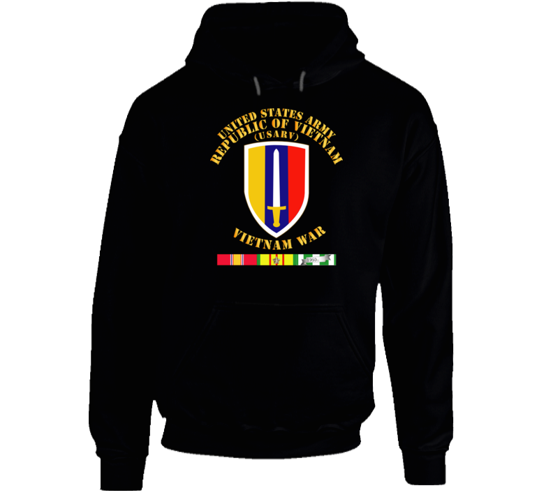 Army - Us Army Vietnam - Usarv - Vietnam War W Svc Hoodie