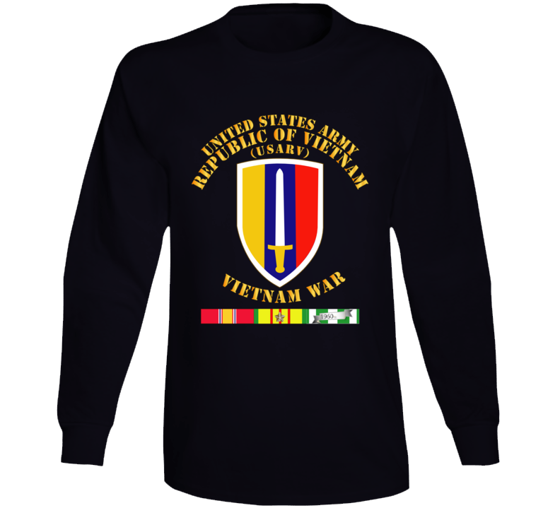 Army - Us Army Vietnam - Usarv - Vietnam War W Svc Long Sleeve