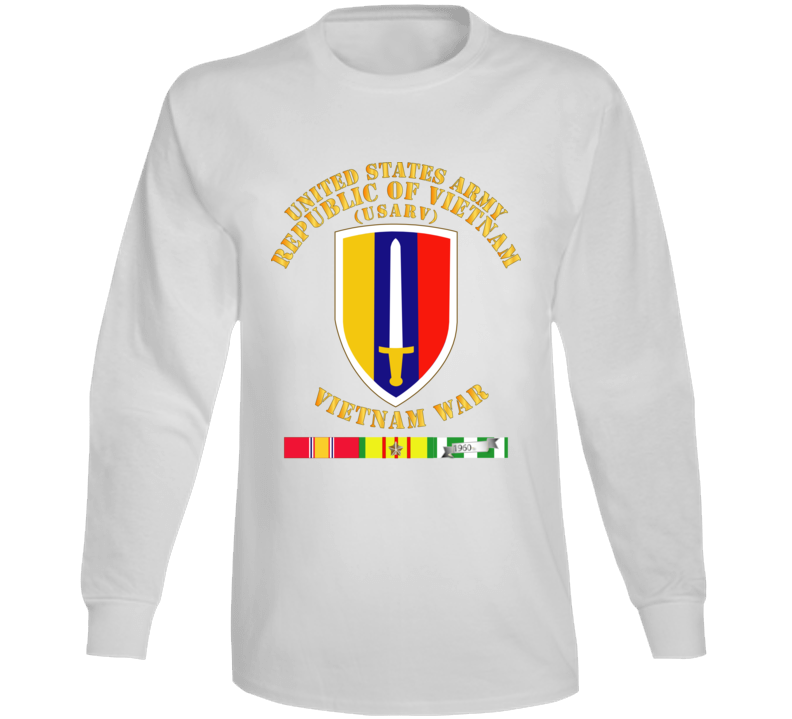 Army - Us Army Vietnam - Usarv - Vietnam War W Svc Long Sleeve