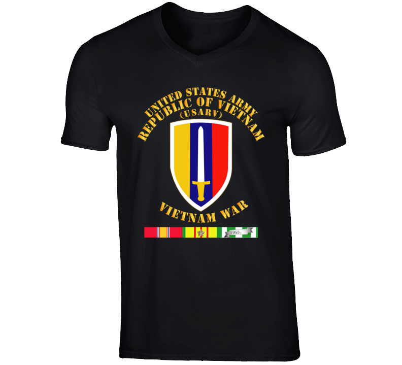 Army - Us Army Vietnam - Usarv - Vietnam War W Svc V-neck