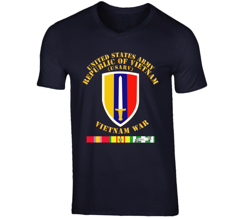Army - Us Army Vietnam - Usarv - Vietnam War W Svc V-neck