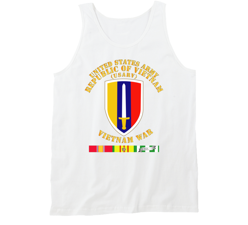 Army - Us Army Vietnam - Usarv - Vietnam War W Svc Tanktop