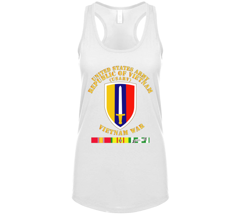 Army - Us Army Vietnam - Usarv - Vietnam War W Svc Ladies Tanktop