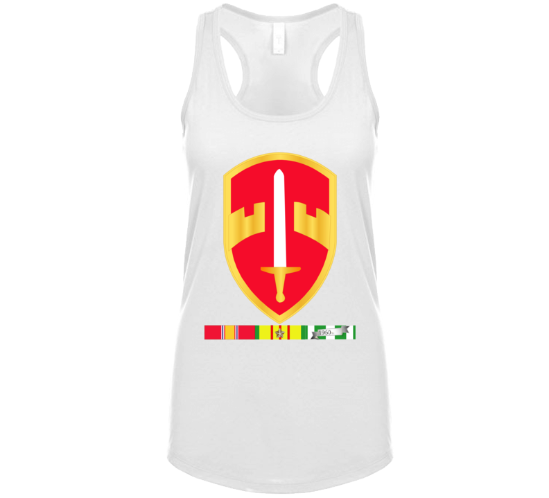 Army - Military Assistance Cmd - Vietnam - Macv - Vietnam War W Svc Wo Txt Ladies Tanktop