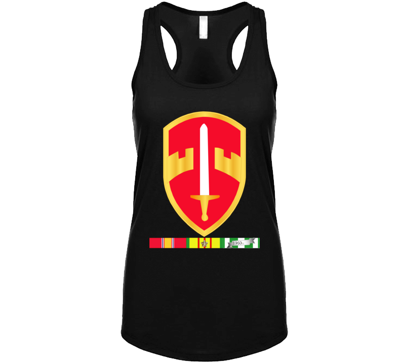 Army - Military Assistance Cmd - Vietnam - Macv - Vietnam War W Svc Wo Txt Ladies Tanktop