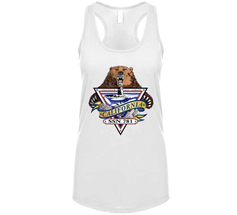 Navy - Uss California (ssn-781) Wo Txt Ladies T Shirt