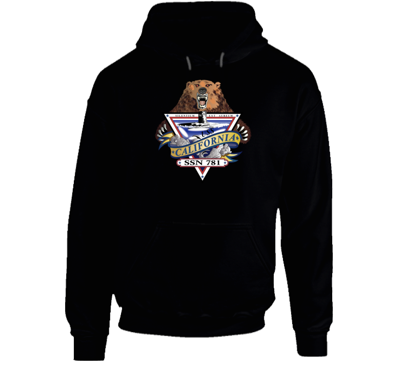 Navy - Uss California (ssn-781) Wo Txt Hoodie