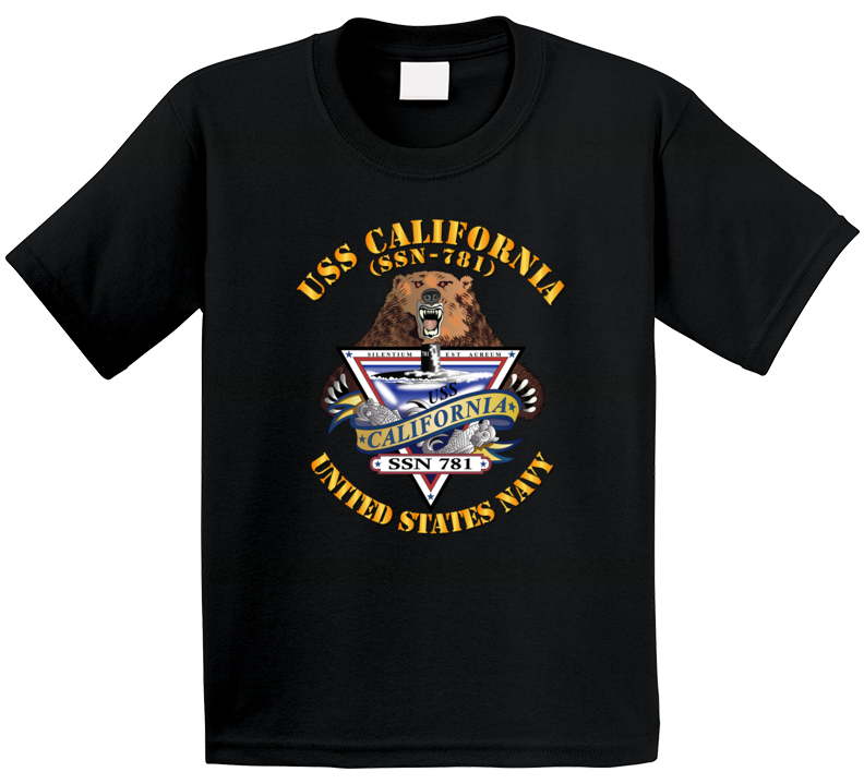 Navy - Uss California (ssn-781) Kids T Shirt