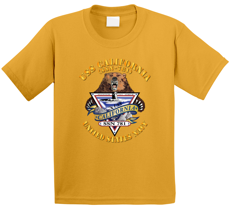 Navy - Uss California (ssn-781) Kids T Shirt