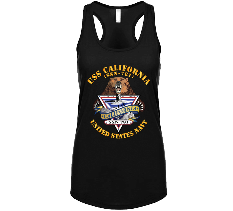 Navy - Uss California (ssn-781) Ladies T Shirt