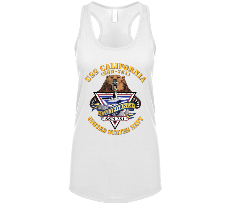 Navy - Uss California (ssn-781) Ladies T Shirt