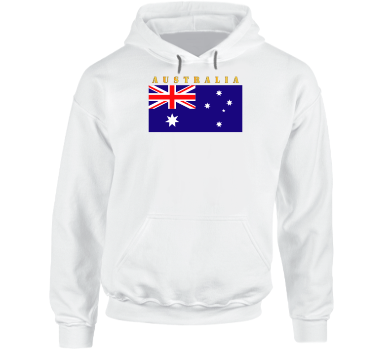 Flag - Australia W Txt Hoodie