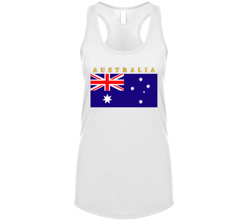 Flag - Australia W Txt T Shirt