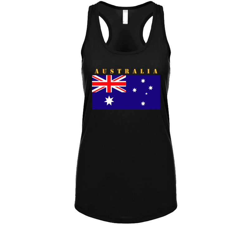 Flag - Australia W Txt T Shirt