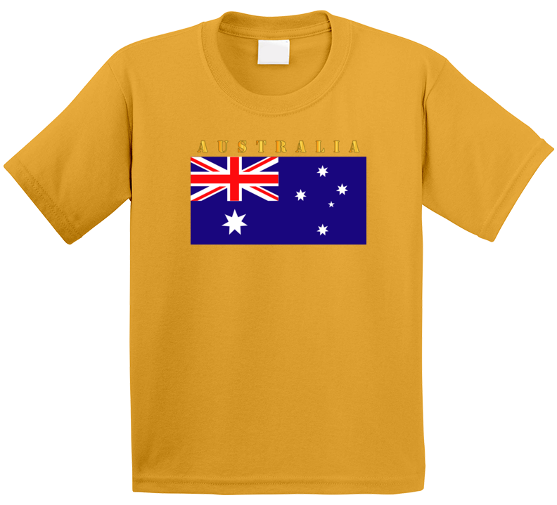 Flag - Australia W Txt T Shirt