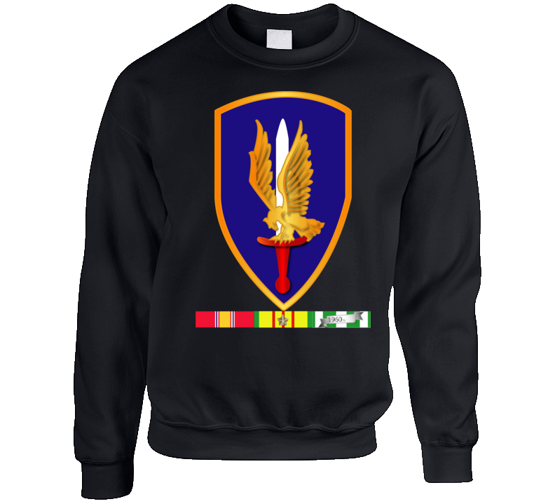 Army -  1st Aviation Brigade Vietnam W Svc Wo Txt Sweatshirt T Shirt