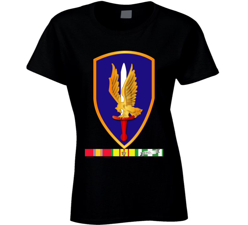 Army -  1st Aviation Brigade Vietnam W Svc Wo Txt Ladies T Shirt