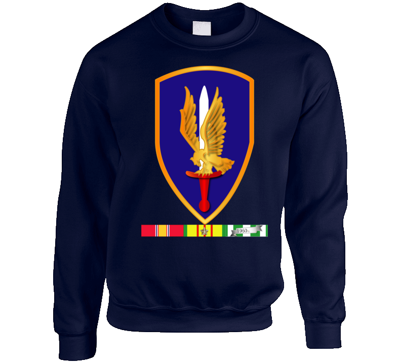 Army -  1st Aviation Brigade Vietnam W Svc Wo Txt Sweatshirt T Shirt