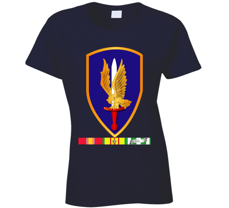 Army -  1st Aviation Brigade Vietnam W Svc Wo Txt Ladies T Shirt