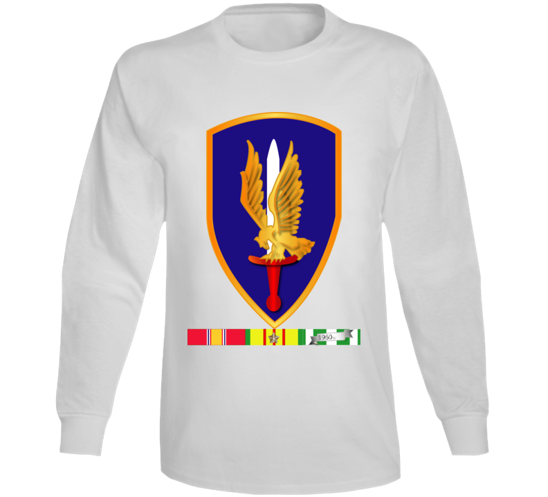 Army -  1st Aviation Brigade Vietnam W Svc Wo Txt Long Sleeve