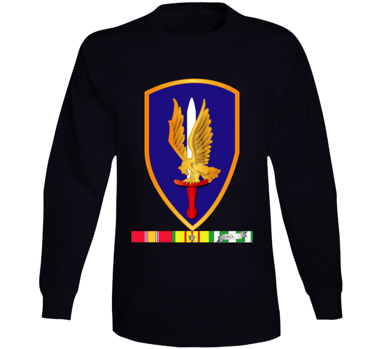 Army -  1st Aviation Brigade Vietnam W Svc Wo Txt Long Sleeve