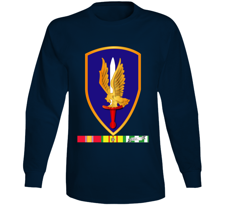 Army -  1st Aviation Brigade Vietnam W Svc Wo Txt Long Sleeve