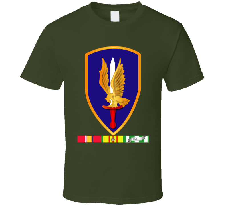 Army -  1st Aviation Brigade Vietnam W Svc Wo Txt T Shirt