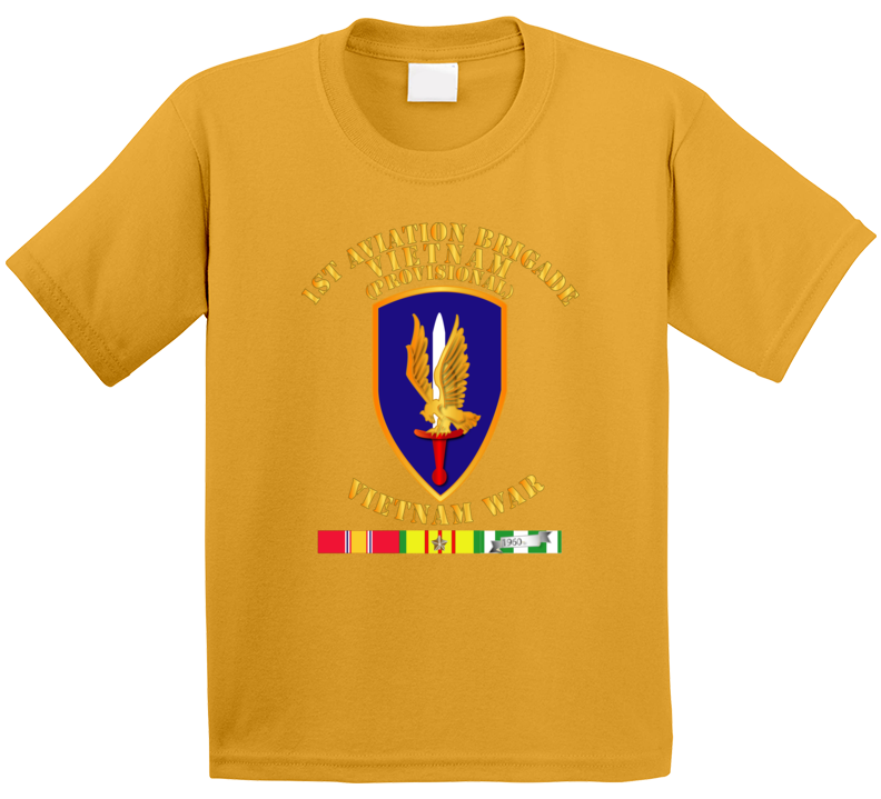 Army - 1st Aviation Brigade (provisional) - Vietnam War W Svc Kids T Shirt
