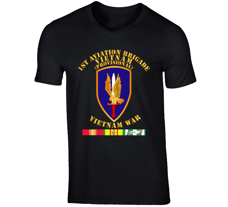 Army - 1st Aviation Brigade (provisional) - Vietnam War W Svc T Shirt