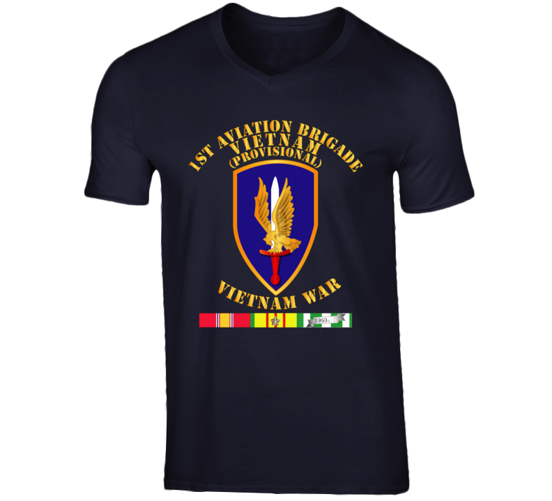 Army - 1st Aviation Brigade (provisional) - Vietnam War W Svc T Shirt