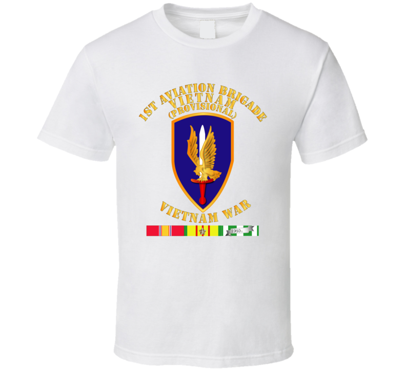 Army - 1st Aviation Brigade (provisional) - Vietnam War W Svc T Shirt
