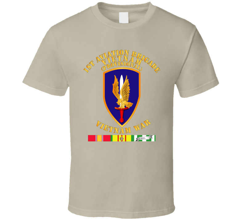 Army - 1st Aviation Brigade (provisional) - Vietnam War W Svc T Shirt