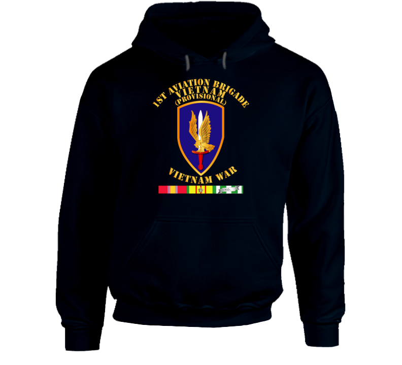 Army - 1st Aviation Brigade (provisional) - Vietnam War W Svc Hoodie