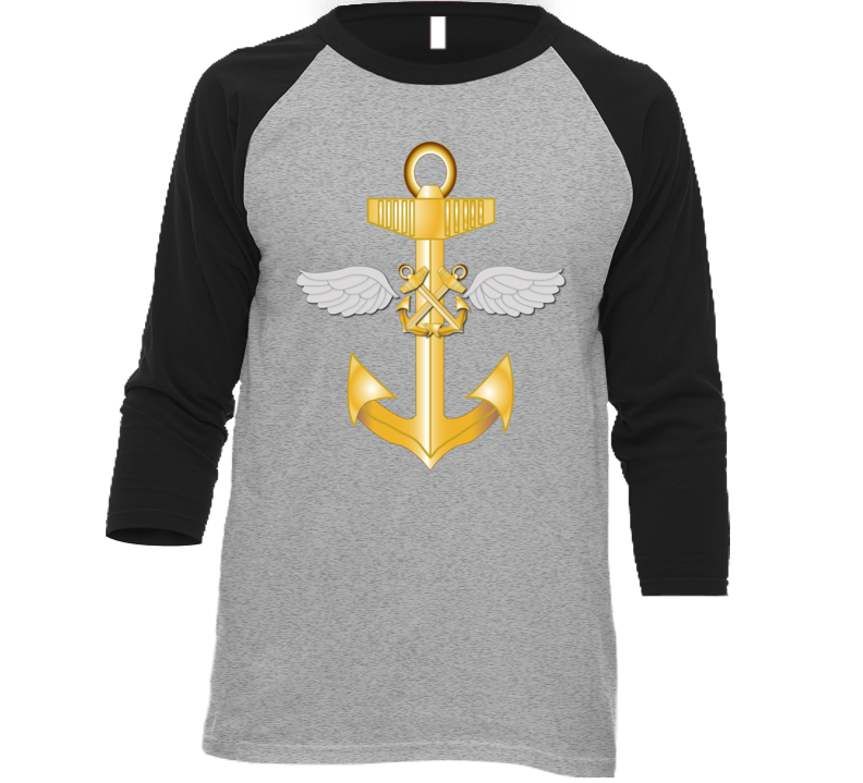 Navy - Rate - Aviation Boatswain's Mate Pin Wo Txt Baseball Raglan T Shirt