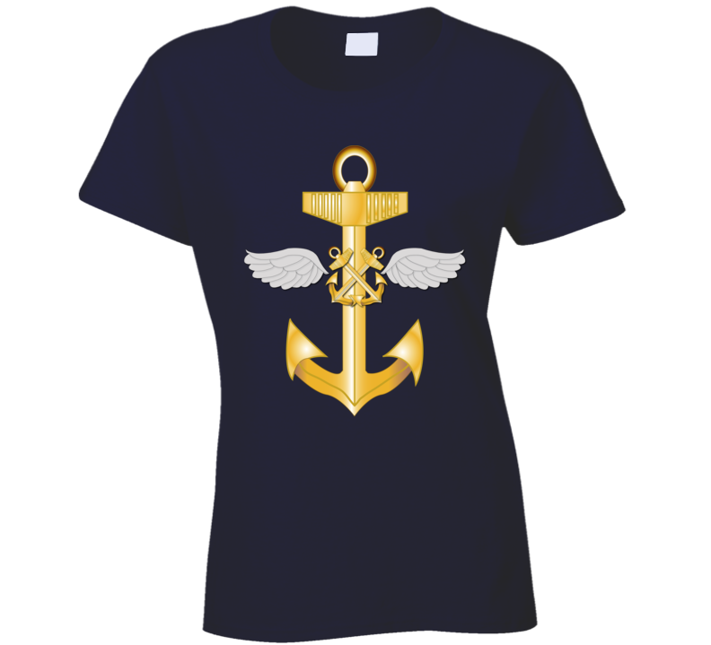 Navy - Rate - Aviation Boatswain's Mate Pin Wo Txt Ladies T Shirt