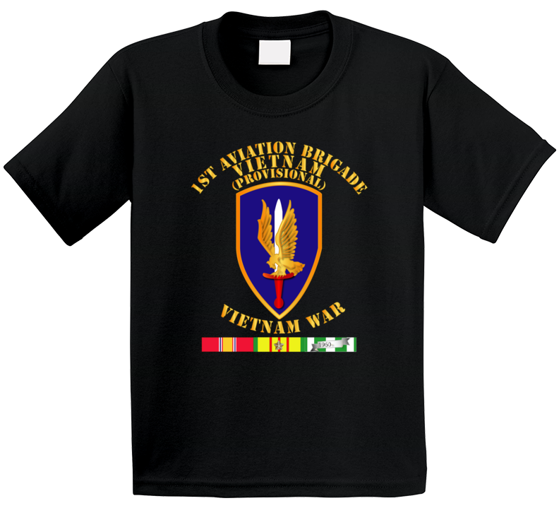 Army - 1st Aviation Brigade (provisional) - Vietnam War W Svc Kids T Shirt