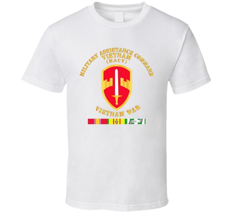 Army - Military Assistance Cmd Vietnam - Macv - Vietnam War W Svc T Shirt