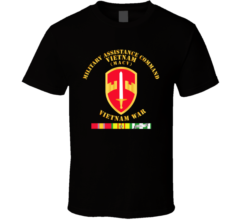 Army - Military Assistance Cmd Vietnam - Macv - Vietnam War W Svc T Shirt