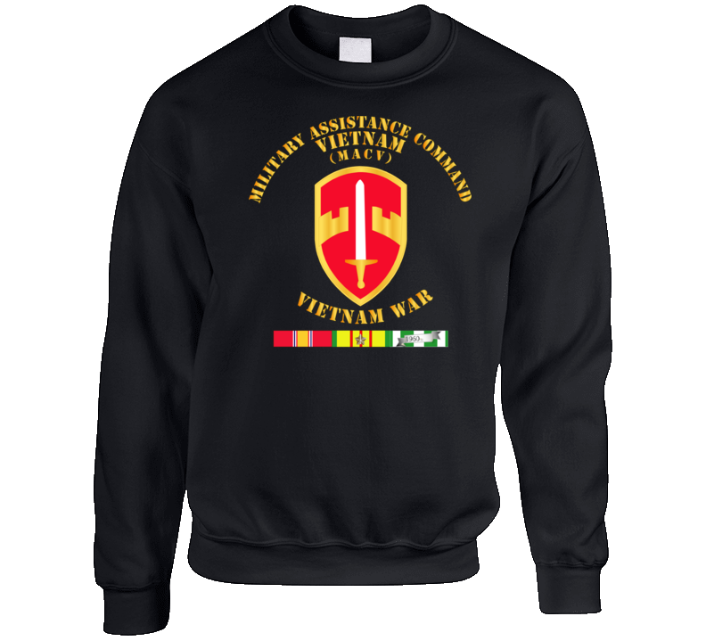 Army - Military Assistance Cmd Vietnam - Macv - Vietnam War W Svc Sweat Shirt