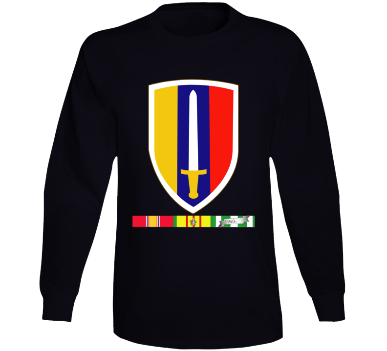 Army - Us Army Vietnam - Usarv - Vietnam War W Svc Wo Txt Long Sleeve