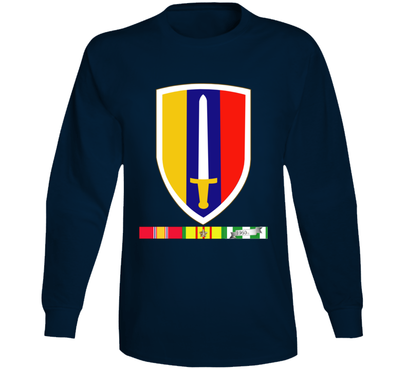 Army - Us Army Vietnam - Usarv - Vietnam War W Svc Wo Txt Long Sleeve