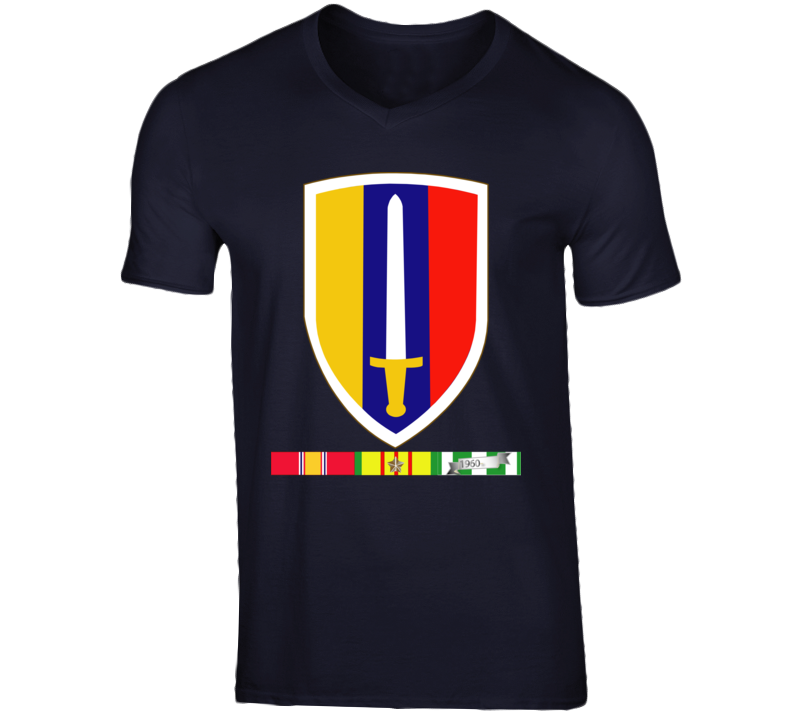 Army - Us Army Vietnam - Usarv - Vietnam War W Svc Wo Txt V-neck