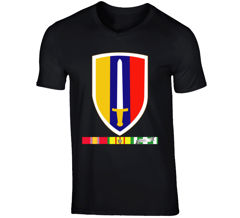 Army - Us Army Vietnam - Usarv - Vietnam War W Svc Wo Txt V-neck